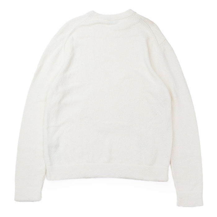 DIOR HOMME sweater Embroidered parts: 70% nylon, 30% polyester Others: 100% polyester Trimming: 50% wool, 50% acrylic [Outer fabric] 68% cotton, 32% nylon Ivory mens M Used Authentic