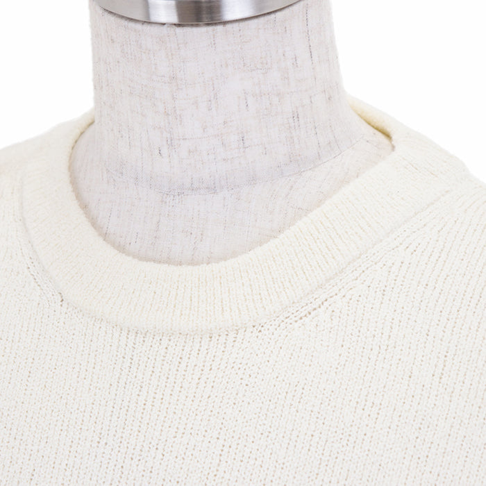 DIOR HOMME sweater Embroidered parts: 70% nylon, 30% polyester Others: 100% polyester Trimming: 50% wool, 50% acrylic [Outer fabric] 68% cotton, 32% nylon Ivory mens M Used Authentic
