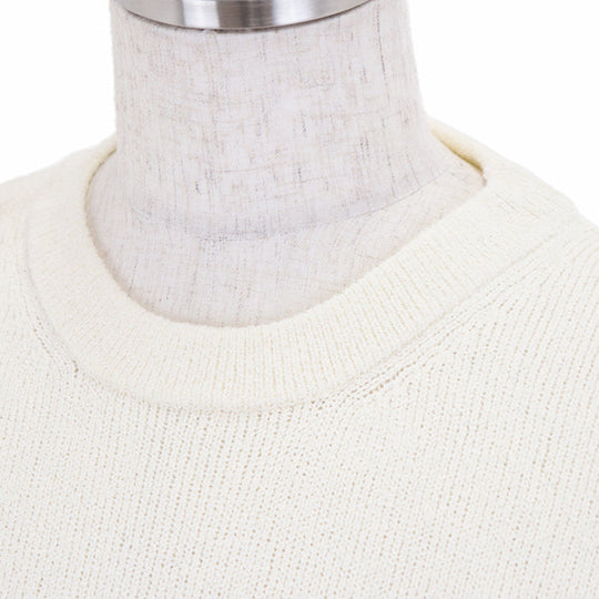 DIOR HOMME sweater Embroidered parts: 70% nylon, 30% polyester Others: 100% polyester Trimming: 50% wool, 50% acrylic [Outer fabric] 68% cotton, 32% nylon Ivory mens M Used Authentic