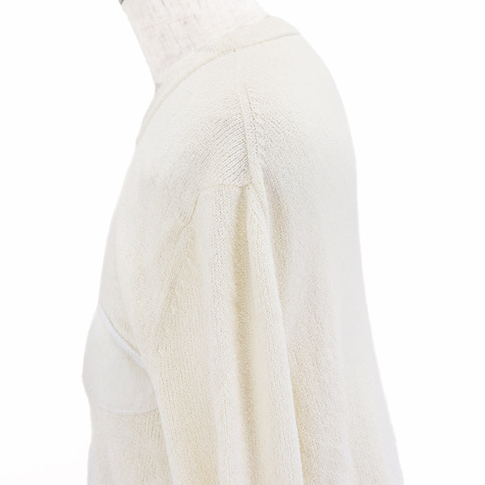 DIOR HOMME sweater Embroidered parts: 70% nylon, 30% polyester Others: 100% polyester Trimming: 50% wool, 50% acrylic [Outer fabric] 68% cotton, 32% nylon Ivory mens M Used Authentic