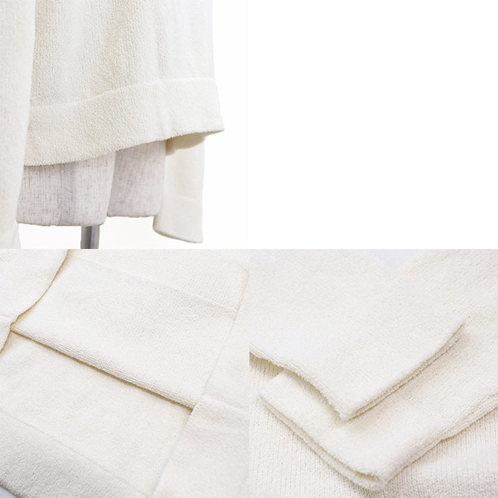 DIOR HOMME sweater Embroidered parts: 70% nylon, 30% polyester Others: 100% polyester Trimming: 50% wool, 50% acrylic [Outer fabric] 68% cotton, 32% nylon Ivory mens M Used Authentic