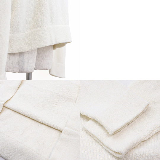 DIOR HOMME sweater Embroidered parts: 70% nylon, 30% polyester Others: 100% polyester Trimming: 50% wool, 50% acrylic [Outer fabric] 68% cotton, 32% nylon Ivory mens M Used Authentic
