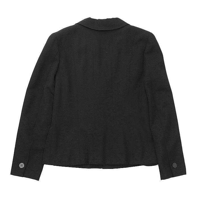 CHANEL Other outerwear [Outer material] 100% wool [Lining] 100% silk black 01P P17432 Women 38 Used Authentic
