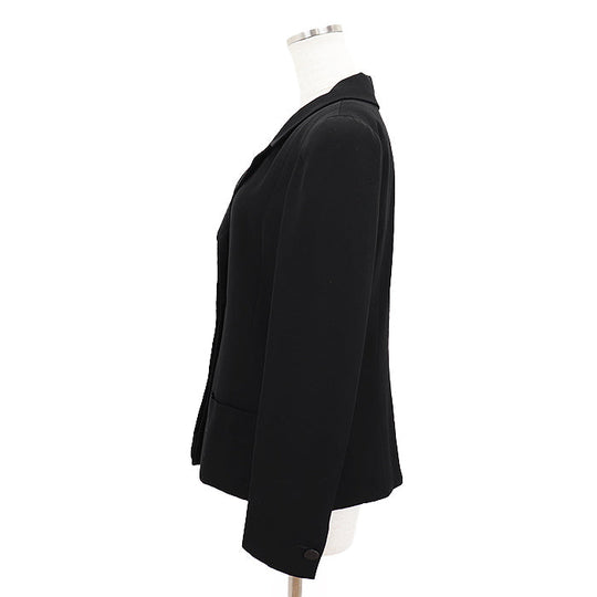 CHANEL Other outerwear [Outer material] 100% wool [Lining] 100% silk black 01P P17432 Women 38 Used Authentic