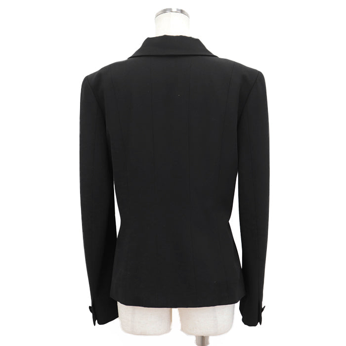 CHANEL Other outerwear [Outer material] 100% wool [Lining] 100% silk black 01P P17432 Women 38 Used Authentic