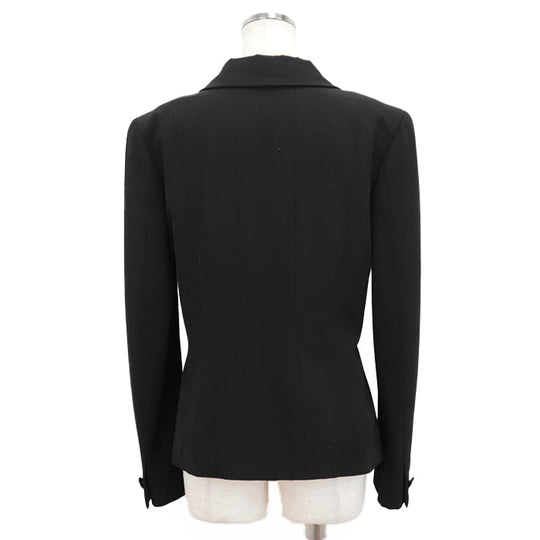 CHANEL Other outerwear [Outer material] 100% wool [Lining] 100% silk black 01P P17432 Women 38 Used Authentic