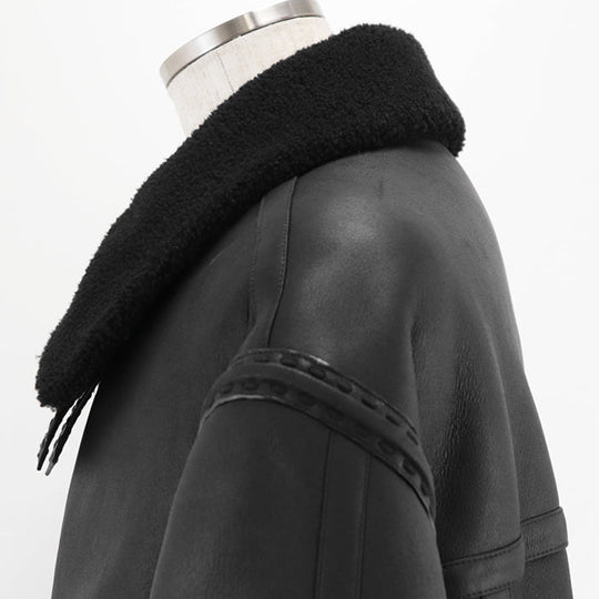 FENDI Other outerwear [Leather part] 100% lamb leather black FM0235 AHBD F0GME mens 52 Used Authentic