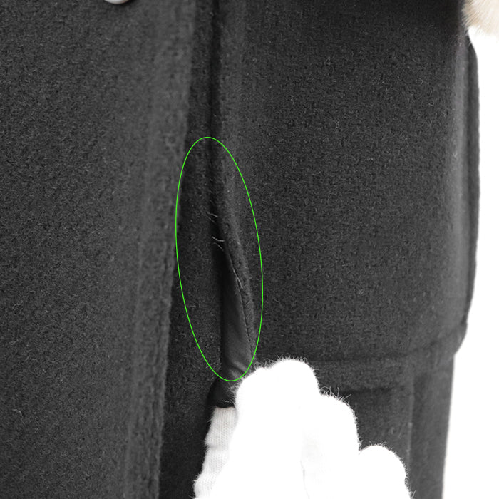Drawer coat [Outer material] 80% wool, 20% angora [Lining] 100% silk Black, Pearl White 1525-236-2495 Women 38 Used Authentic
