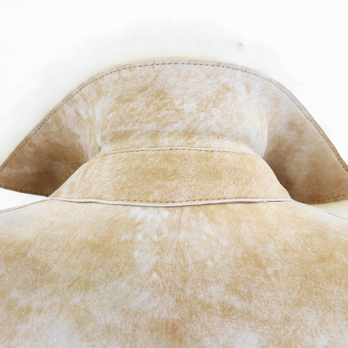 GUCCI Other outerwear 100% real shearling light beige Women 36 Used Authentic