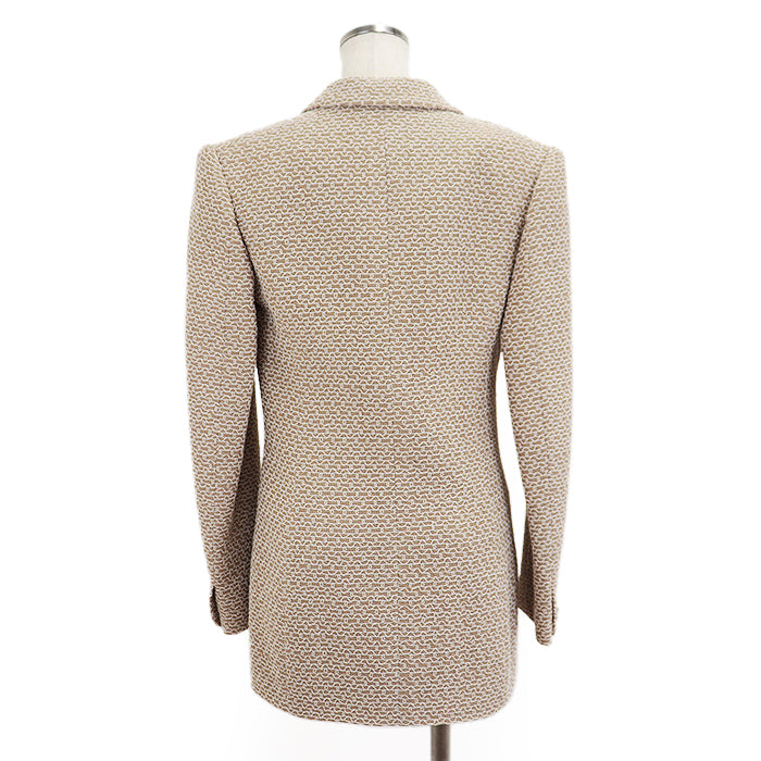 CHANEL Other outerwear [Outer material] 51% wool, 44% rayon [Lining] 95% silk, 5% lycra beige 98P P10822 Karl Lagerfeld period Women 36 Used Authentic