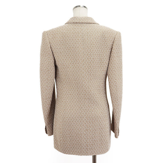 CHANEL Other outerwear [Outer material] 51% wool, 44% rayon [Lining] 95% silk, 5% lycra beige 98P P10822 Karl Lagerfeld period Women 36 Used Authentic