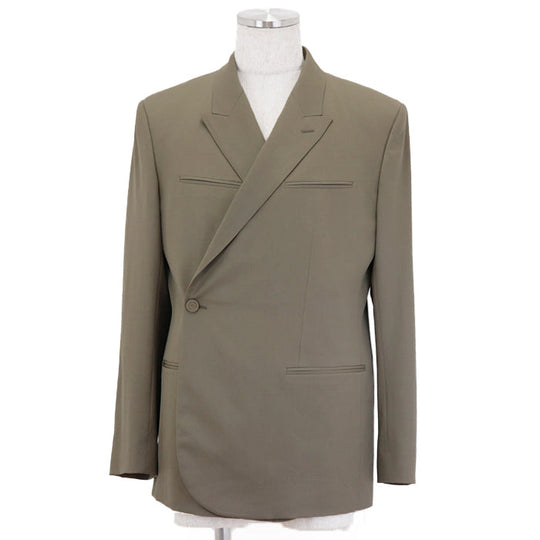 Dior Other outerwear Embroidered part: 100% rayon [Outer material] 100% wool [Lining] 100% cupra olive mens 50 Used Authentic