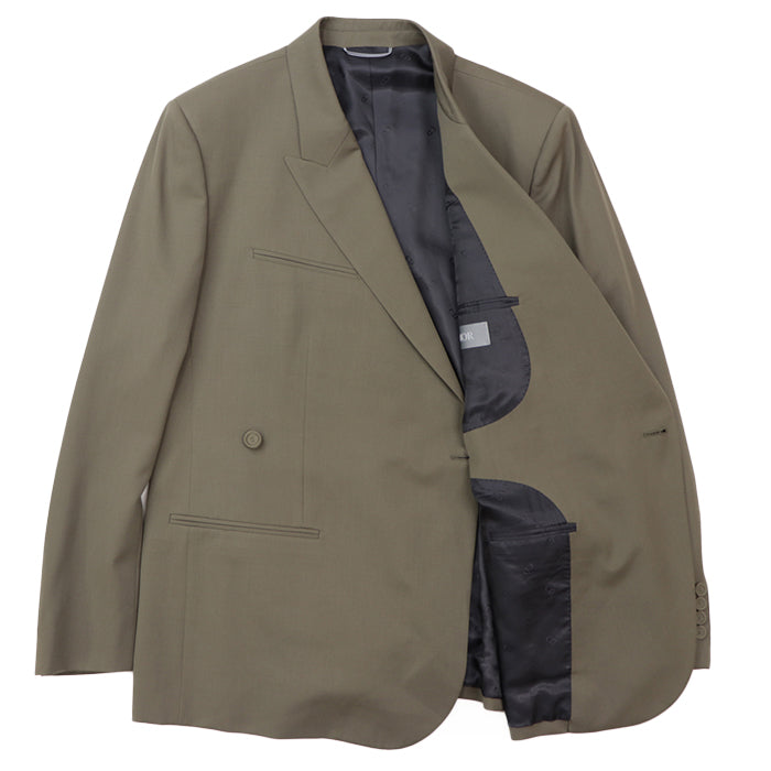 Dior Other outerwear Embroidered part: 100% rayon [Outer material] 100% wool [Lining] 100% cupra olive mens 50 Used Authentic