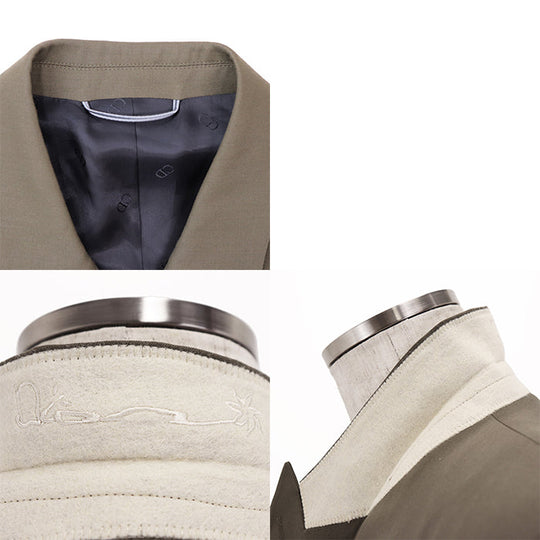 Dior Other outerwear Embroidered part: 100% rayon [Outer material] 100% wool [Lining] 100% cupra olive mens 50 Used Authentic