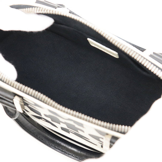 LOUIS VUITTON Handbag M92177 leather% Black White Graffiti Alma PM Women Used Authentic