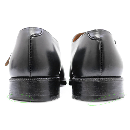CROCKETT&JONES boots Leather 100% black mens 8 1/2 E Used Authentic