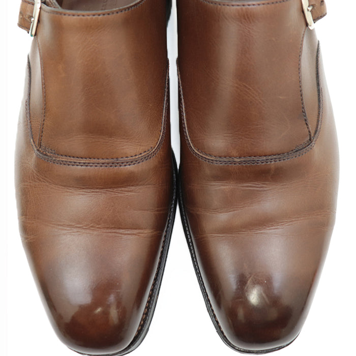 EDWARD GREEN Dress shoes Leather 100% Brown OUNDLE 64544 mens 6E Used Authentic