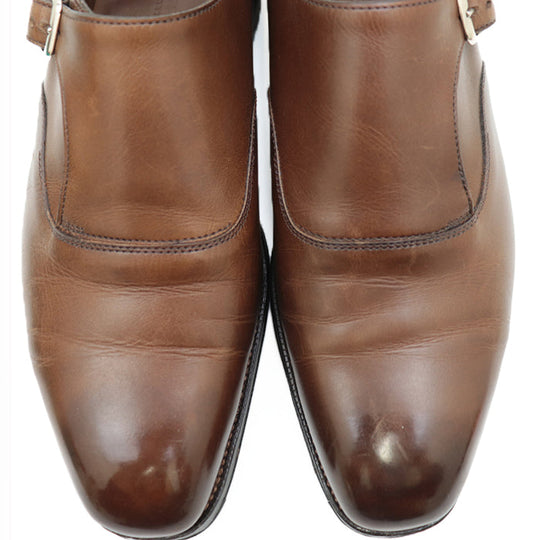 EDWARD GREEN Dress shoes Leather 100% Brown OUNDLE 64544 mens 6E Used Authentic