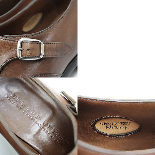 EDWARD GREEN Dress shoes Leather 100% Brown OUNDLE 64544 mens 6E Used Authentic