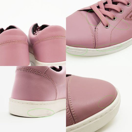 DOLCE&GABBANA sneakers leather Smoked pink mens 9 Used Authentic