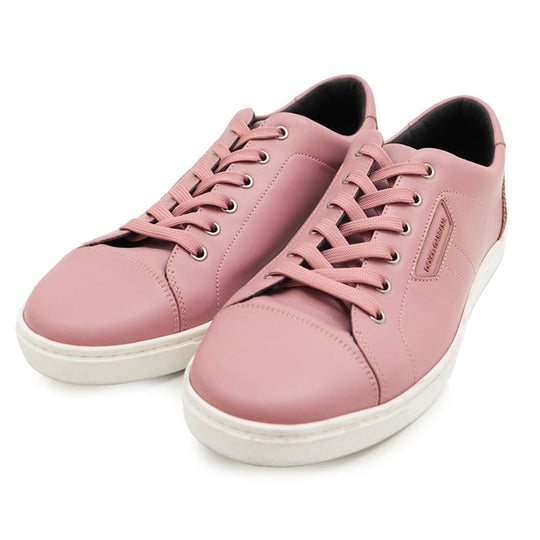 DOLCE&GABBANA sneakers leather Smoked pink mens 9 Used Authentic