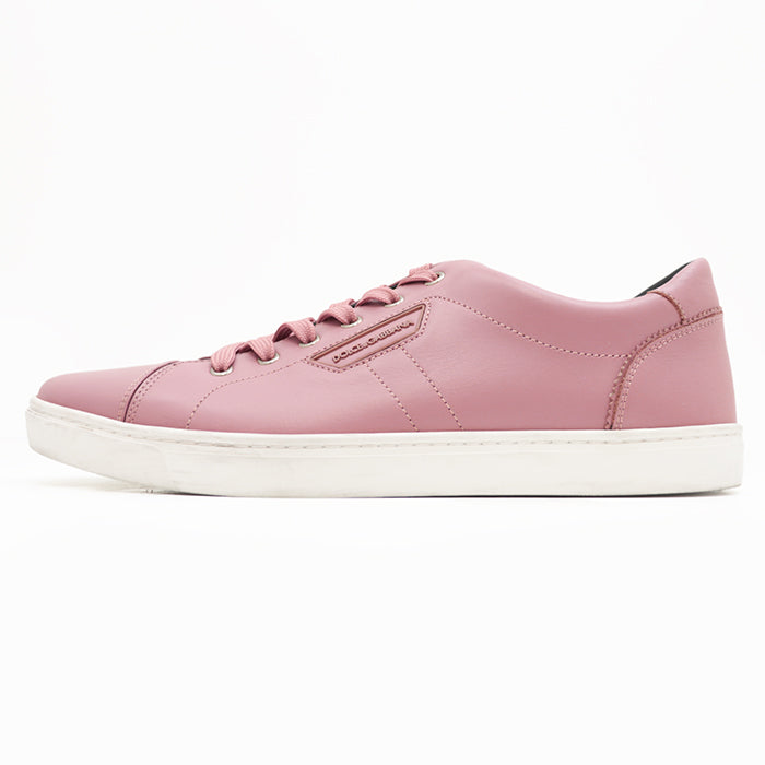 DOLCE&GABBANA sneakers leather Smoked pink mens 9 Used Authentic