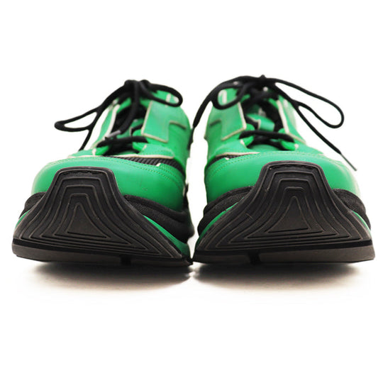 Berluti sneakers 100% technical fabric Black green 1128K 4781 Kris Van Assche period mens 7 1/2 Used Authentic