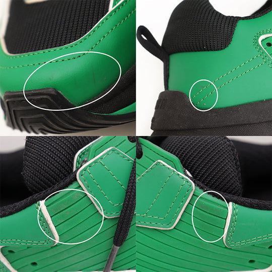 Berluti sneakers 100% technical fabric Black green 1128K 4781 Kris Van Assche period mens 7 1/2 Used Authentic