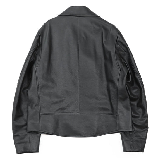 Dunhill Riders jacket [Outer material] 100% cowhide [Lining] 50% cupra, 50% cotton black 2X