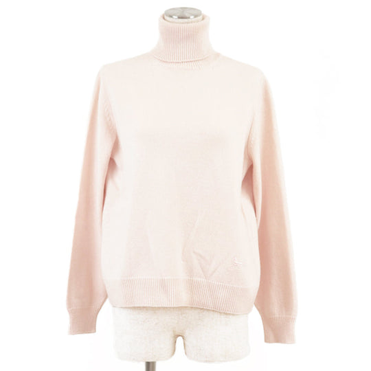 CELINE knit [Outer material] 100% cashmere Baby pink 2A64P152I Women XS Used Authentic