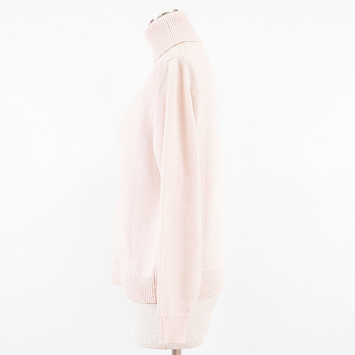 CELINE knit [Outer material] 100% cashmere Baby pink 2A64P152I Women XS Used Authentic