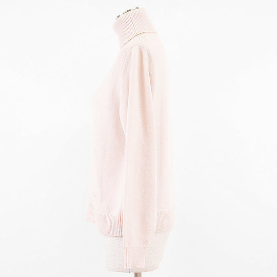 CELINE knit [Outer material] 100% cashmere Baby pink 2A64P152I Women XS Used Authentic