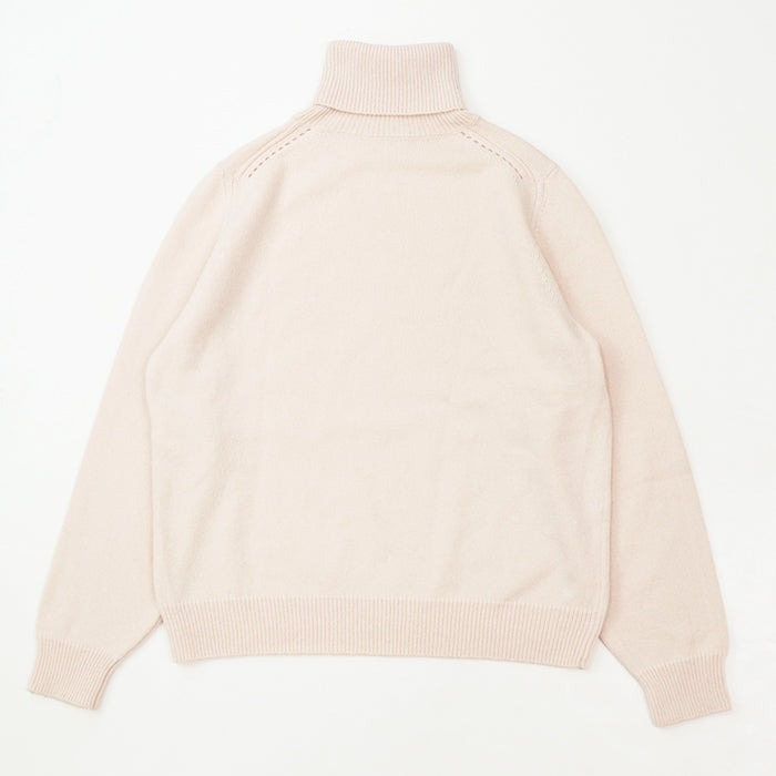 CELINE knit [Outer material] 100% cashmere Baby pink 2A64P152I Women XS Used Authentic