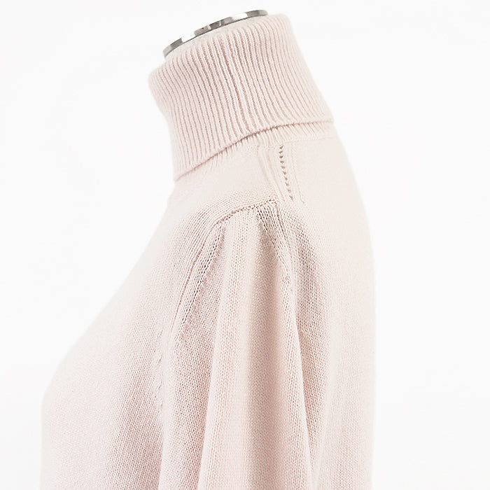 CELINE knit [Outer material] 100% cashmere Baby pink 2A64P152I Women XS Used Authentic