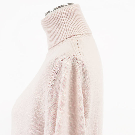 CELINE knit [Outer material] 100% cashmere Baby pink 2A64P152I Women XS Used Authentic