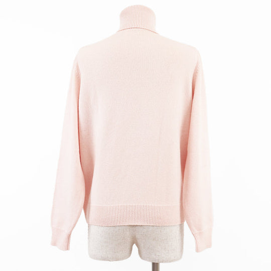 CELINE knit [Outer material] 100% cashmere Baby pink 2A64P152I Women XS Used Authentic
