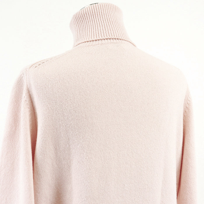 CELINE knit [Outer material] 100% cashmere Baby pink 2A64P152I Women XS Used Authentic