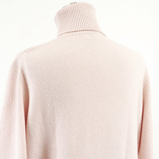 CELINE knit [Outer material] 100% cashmere Baby pink 2A64P152I Women XS Used Authentic