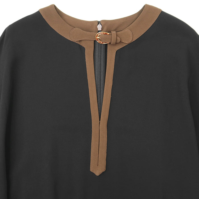 GUCCI one piece [Outer material] 97% rayon, 3% elastane Black brown 601921 ZKR01 Women 38 Used Authentic