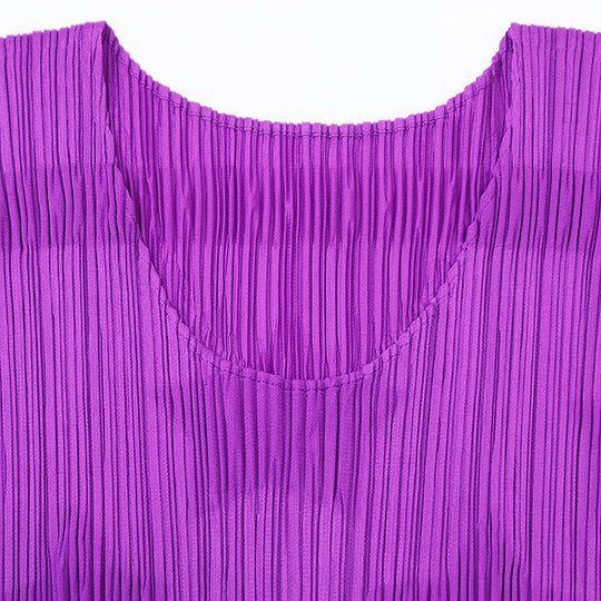PLEATS PLEASE Cut 100% polyester% purple PP81-JK143 Women 3 Used Authentic