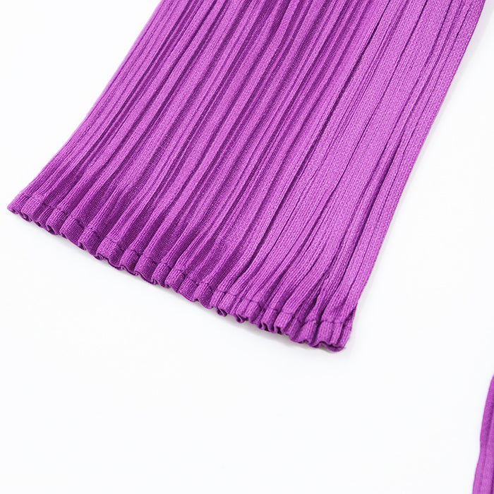 PLEATS PLEASE Cut 100% polyester% purple PP81-JK143 Women 3 Used Authentic