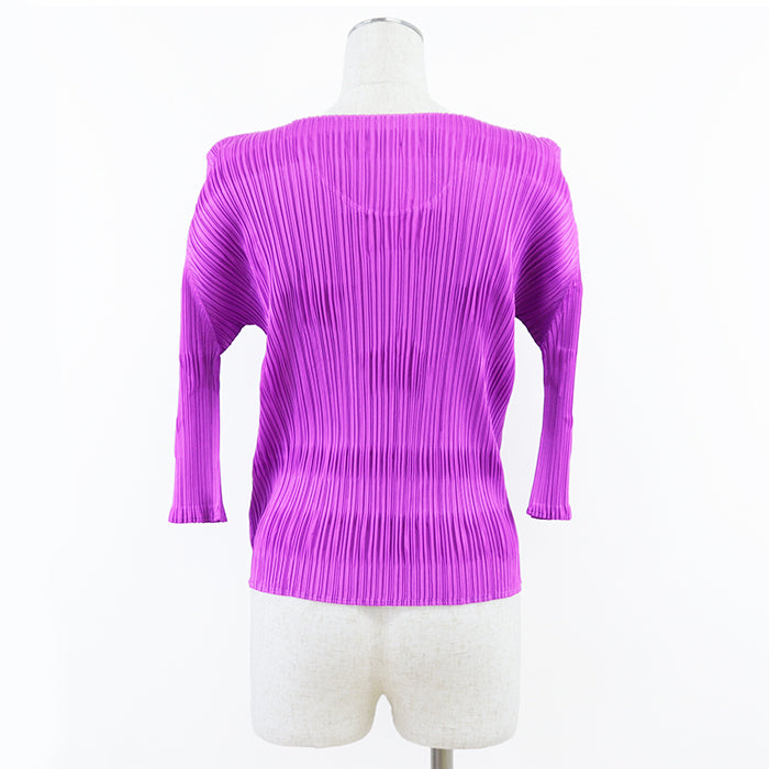 PLEATS PLEASE Cut 100% polyester% purple PP81-JK143 Women 3 Used Authentic
