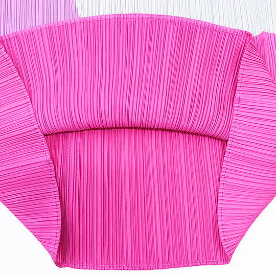 PLEATS PLEASE skirt 100% polyester% Light Gray, Pink PP93-JG547 Women 3 Used Authentic