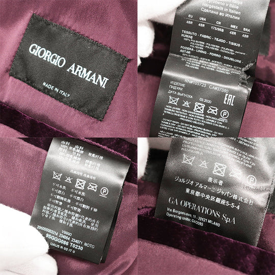 GIORGIO ARMANI Other outerwear polyester wine-red 9SGGG086 T0230 48R