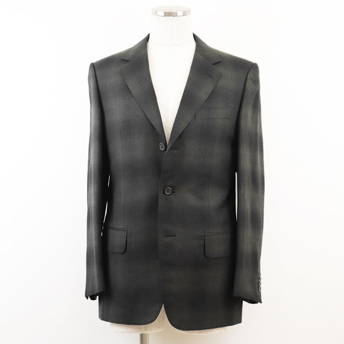 GUCCI setup [Outer material] 100% wool [Lining] 100% cupra black olives mens 46 Used Authentic