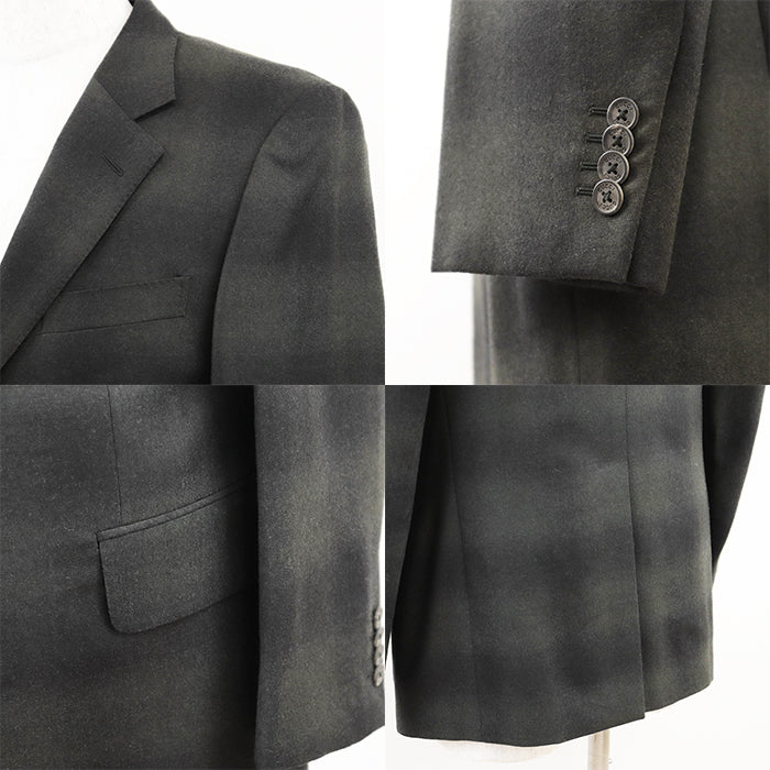 GUCCI setup [Outer material] 100% wool [Lining] 100% cupra black olives mens 46 Used Authentic