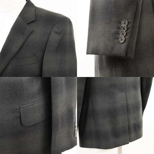GUCCI setup [Outer material] 100% wool [Lining] 100% cupra black olives mens 46 Used Authentic