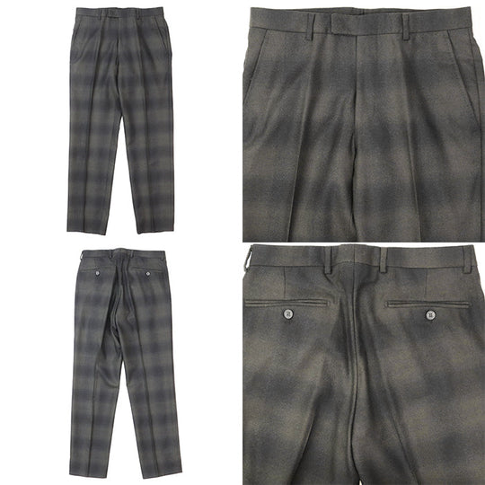 GUCCI setup [Outer material] 100% wool [Lining] 100% cupra black olives mens 46 Used Authentic