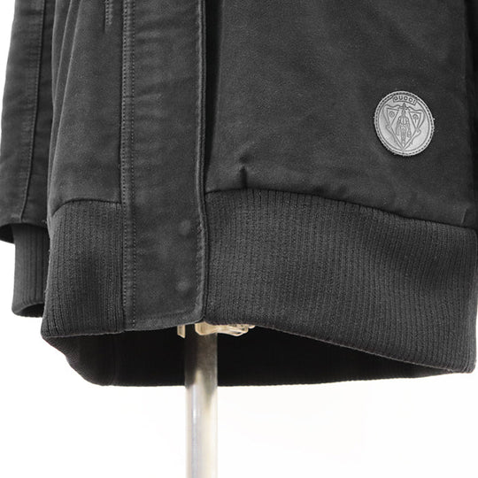 GUCCI coat 100% cotton [Lining] 100% polyester [Filling] 100% polyester [Leather] 100% cowhide black Women 36 Used Authentic