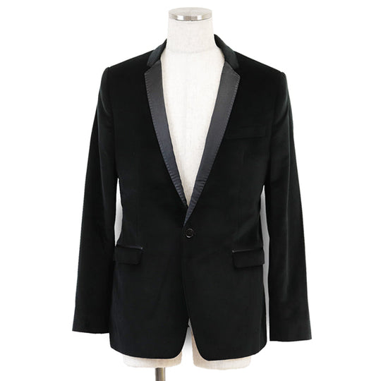 DOLCE&GABBANA Other outerwear [Outer material] 90% cotton, 8% silk [Lining] 100% rayon black G2872T mens 50 Used Authentic